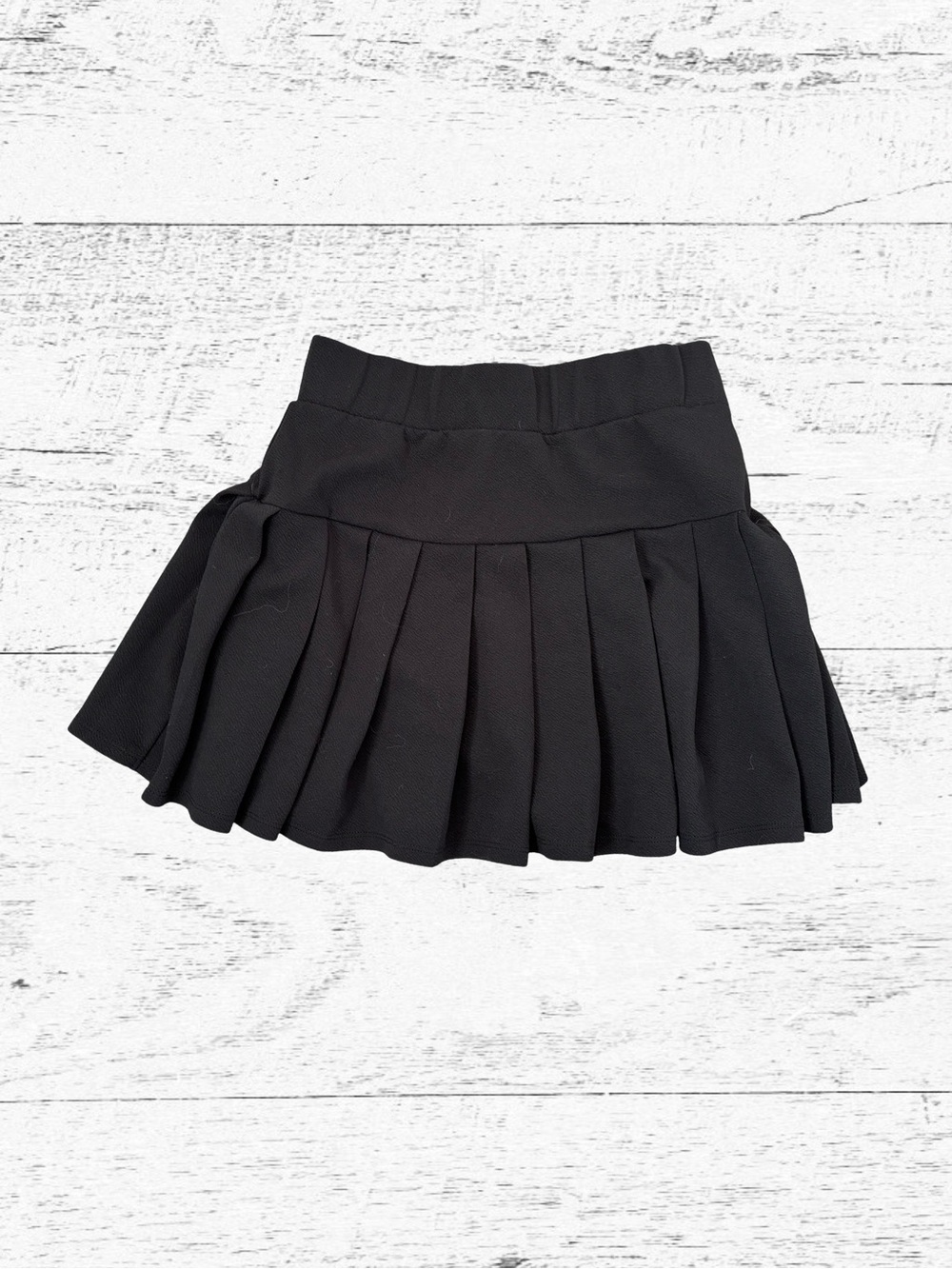 Women’s Black Pleated Skater Skirt